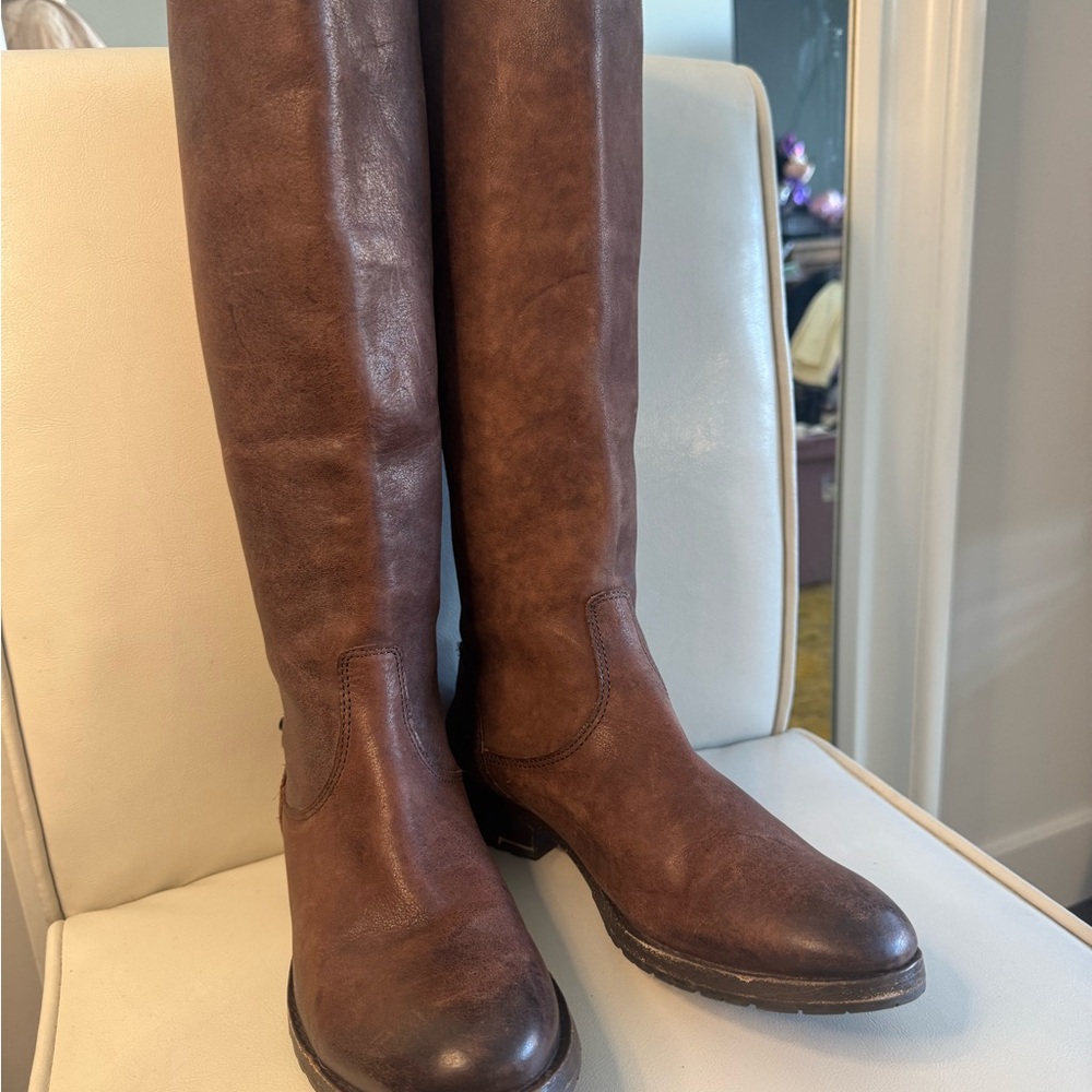 Frye Dark Brown Over the Knee Boots